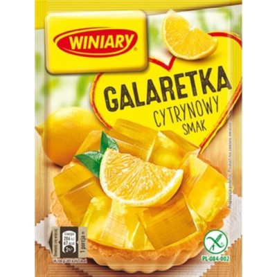 WINIARY GALARETKA CYTRYNA cytrynowa żółta 71g KRÓTKA DATA